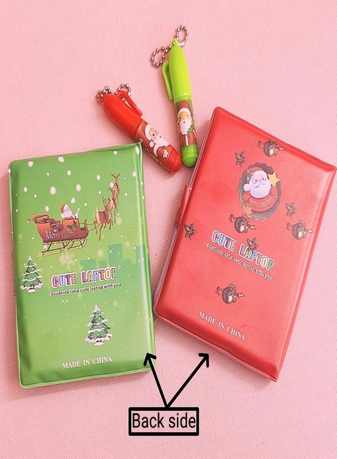 Asera Christmas Gift set with Pocket Diary and cute Little Pen Set for Kids Birthday Return Gifts for X-mas Theme Party (Set of 12) - Image 5